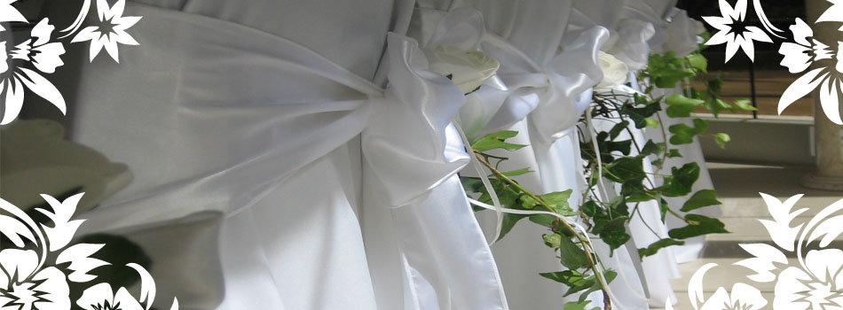 Receptions - Chair covers & sash hire