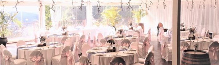 Pink and blue theme at St Bernard’s Hotel last what a very pretty look…